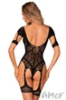 Боди-сетка с вырезом Obsessive G334 S/M/L Черное - изображение 2