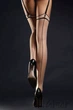 Панчохи під пояс зі стрілкою Fiore MADAME 20 den 4 Poudre/Black - зображення 5