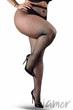 Колготки большого размера в мелкую сетку Lores Cabaret PLUS 7/8 Nero - изображение 2