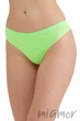 Трусики бразилиана бесшовные Giulia Brasilian briefs Green Neon S/M Зеленые - изображение 1