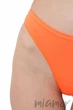 Трусики-стринг бесшовные Giulia String Briefs Orange Neon S/M Оранжевые - изображение 2