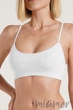 Топ бесшовный в рубчик GIULIA CAMI TOP RIB Bianco S/M Белый - изображение 1