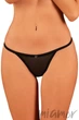 Стринги с ажурной вставкой Obsessive Celia Noir XL/XXL Черные - изображение 1