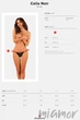 Стринги с ажурной вставкой Obsessive Celia Noir XL/XXL Черные - изображение 5