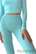 Леггинсы в рубчик с Push Up эффектом InSecret Leggings RIBBED Push-Up Tiffany Waterspout L/XL Голубые - изображение 1