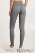 Леггинсы в рубчик с пуш-ап эффектом GIULIA Leggings RIB Push Up Poppy Seed S/M Темно-серые - изображение 2