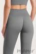 Леггинсы в рубчик с пуш-ап эффектом GIULIA Leggings RIB Push Up Poppy Seed S/M Темно-серые - изображение 5