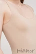Майка безшовна з широкими бретелями Giulia TANK Naturale S/M Бежевая - изображение 4