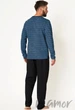 Мужской комплект/пижама хлопковый Key MNS 384 B24 2XL Синий - изображение 5