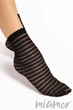 Носочки прозрачные в полоску Fiore Izzy 20 One Size Черные - изображение 1