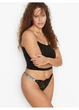 Трусики зі стразами Victoria's Secret Very Sexy Shine Strap Thong Panty розмір М чорні - зображення 3