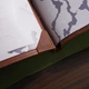 Папка для меню листов А4 Inko Horeca Кожаная с твёрдой обложкой и кожаными уголками ШМ10А4 Коричневый - изображение 7