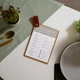 Фанерный планшет Inko Horeca для меню с кожаным хлястиком П09A5 Дуб - изображение 1