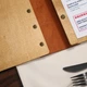 Папка для меню под лист A5 Inko Horeca с кожаным форзацем М03А5 Светло Коричневый - изображение 10