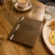 Фанерная папка меню А5 Inko Horeca с бронзовыми петлями M05A5 Темно Коричневый - изображение 2