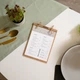 Меню планшет А5 Inko Horeca с прижимной планкой П07А5 Фанерный - изображение 1