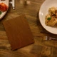 Папка для меню А5 Inko Horeca деревяная на кожаной ленте M01A5 Коричневый Орех - изображение 3
