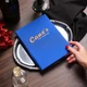 Папка для меню А5 Inko Horeca текстильная с V-образным креплением TM03A5 Синий - изображение 3