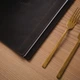 Кожаная папка для меню А4 Inko Horeca с кольцевым механизмом из кожи Crazy Horse ШМ01А4 Черный - изображение 3