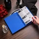 Папка для меню А5 Inko Horeca текстильная с V-образным креплением TM03A5 Синий - изображение 7