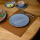 Плейсмат для тарелки Inko Horeca прямоугольный из кожи Capri ШП001 Коричневый - изображение 7