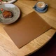 Плейсмат для тарелки Inko Horeca прямоугольный из кожи Capri ШП001 Коричневый - изображение 10