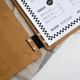 Фанерная папка для меню А4 Inko Horeca с металлическим зажимом М07А4 Дуб Светло Коричневый - изображение 8
