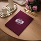 Текстильная папка для меню А4 Inko Horeca с креплением на планку и винты ТМ02А4 Бордовый - изображение 1