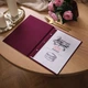 Текстильная папка для меню А4 Inko Horeca с креплением на планку и винты ТМ02А4 Бордовый - изображение 5
