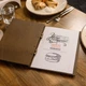 Фанерная папка меню А4 Inko Horeca с бронзовыми петлями M05A4 Темно Коричневый - изображение 6