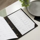Папка для меню А4 Inko Horeca Кожаная на кольцах с кожаными кутами двухслойная ШМ11А4 Темно Коричневый - изображение 9