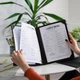 Папка для меню А4 Inko Horeca Кожаная на кольцах с кожаными кутами двухслойная ШМ11А4 Темно Коричневый - изображение 10
