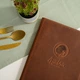 Папка для меню А4 Inko Horeca кожаная с твёрдой обложкой и креплением на винты ШМ12А4 Коричневый - изображение 2