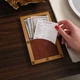 Счётница конверт Inko Horeca с кожаным держателем Р209 195 х 115 мм Коричневый - изображение 9
