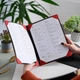 Папка для меню А4 Inko Horeca Кожаная с твёрдой обложкой и угловыми креплениями ШМ08А4 Ярко Красный - изображение 10
