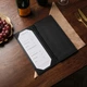 Трифолд для меню А4 Inko Horeca Кожаный с тремя полями и угловыми креплениями ШМ15А4 Черный - изображение 5