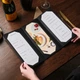 Трифолд для меню А4 Inko Horeca Кожаный с тремя полями и угловыми креплениями ШМ15А4 Черный - изображение 10