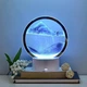 Ночник 3D зыбучие пески с Led подсветкой 7 режимов синий песок - изображение 2