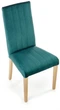 Krzesło do kuchni i salonu Halmar Diego 3 ciemnozielone/Dąb miodowy (5905248121911) - obraz 3