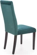 Krzesło do kuchni i salonu Halmar Diego 2 ciemnozielone/Czarne (5905248121881) - obraz 5