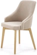 Krzesło do kuchni i salonu Halmar Toledo 2 Beżowe/Dąb miodowy (5905248122567) - obraz 1