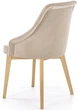 Krzesło do kuchni i salonu Halmar Toledo 2 Beżowe/Dąb miodowy (5905248122567) - obraz 3
