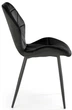 Krzesło do kuchni i salonu Halmar K453 Czarne (5905248125766) - obraz 3