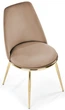 Krzesło do kuchni i salonu Halmar K460 ze złotym stelażem Beżowe (5905248125773) - obraz 8
