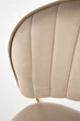 Стілець для кухні та вітальні Halmar K499 зі золотим каркасом Бежевий (5905248126039) - зображення 2