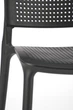 Стілець для кухні Halmar K514 пластиковий Чорний (5905248126282) - зображення 8