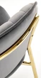 Krzesło do kuchni i salonu Halmar K499 ze złotym stelażem Popielate (5905248126046) - obraz 15