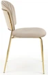 Стілець для кухні та вітальні Halmar K499 зі золотим каркасом Бежевий (5905248126039) - зображення 16