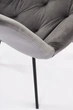 Krzesło do kuchni i salonu Halmar K519 obrotowe Popielate (5905248126404) - obraz 3