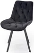 Стілець для кухні та вітальні Halmar K519 обертальний Чорний (5905248126398) - зображення 13